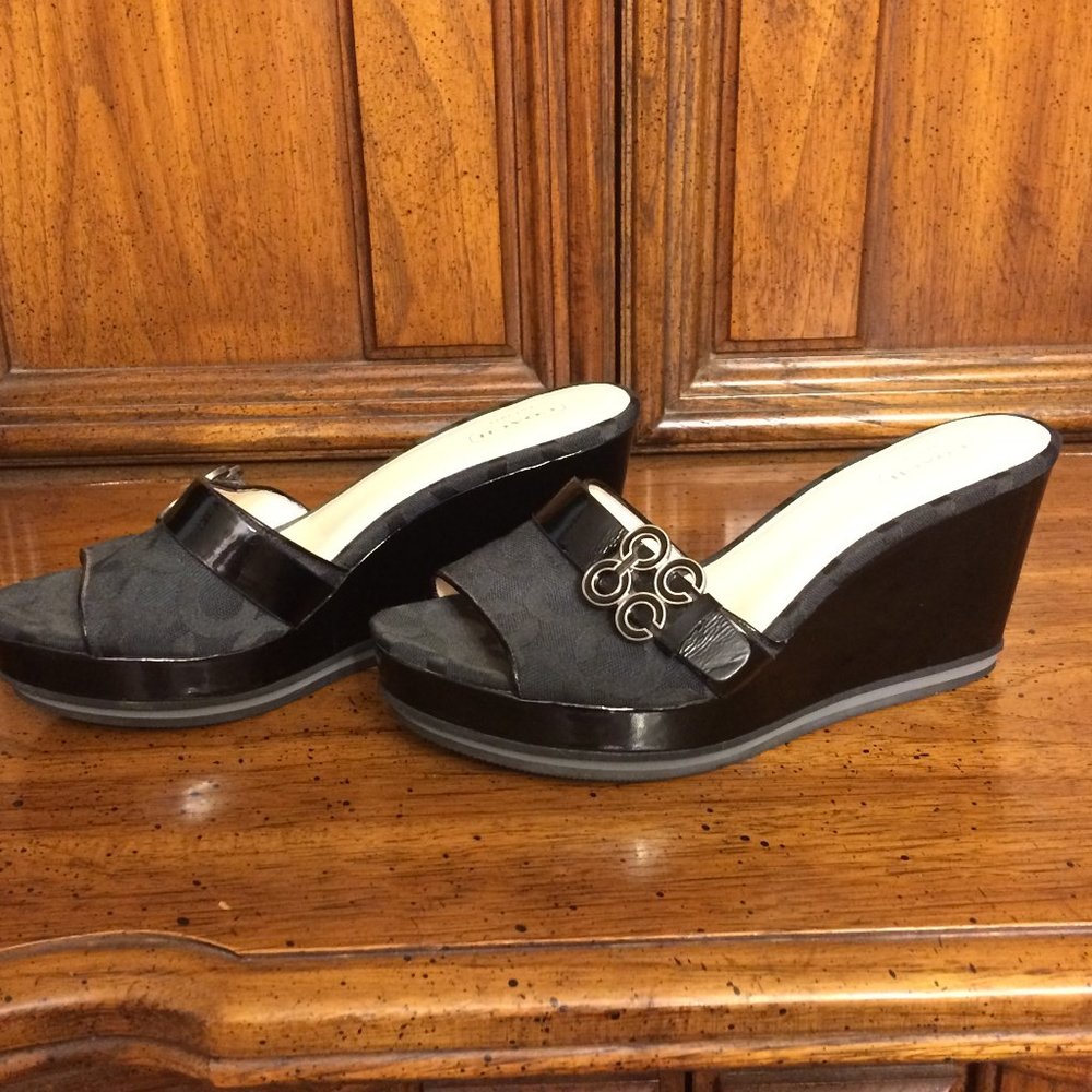 EUC Coach Open Toe “Geri” Shoes